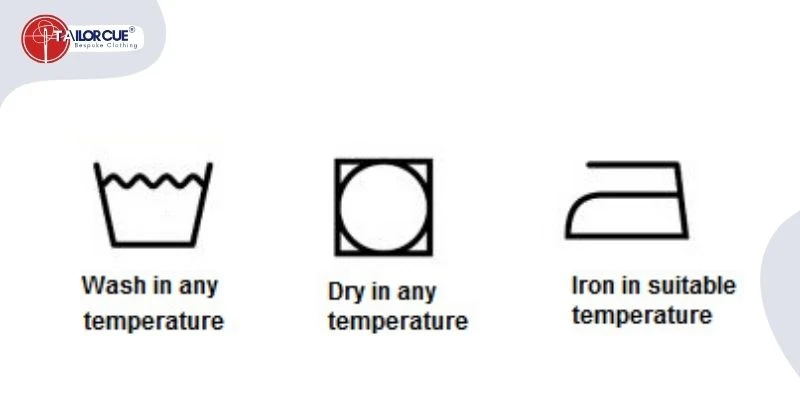 cotton wash symbols